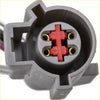 Gray plastic automotive electrical connector with red inserts and gold terminals for maxpeedingrods ford fuel pump assembly