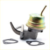 Vintage-style mechanical fuel pump for toyota hilux 1979-1983 with brass and steel body and spring-loaded lever