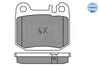 Meyle Original Brake Pad Set Rear 025 231 5715