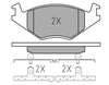 Meyle Original Brake Pad Set Front 025 208 8719