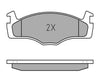 Meyle Original Brake Pad Set Front 025 208 8719