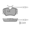Meyle Original Brake Pad Set Front 025 212 0918/W