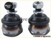 Mini ball joint kit with black rubber-coated metal joints and silver hexagonal nuts for smooth mechanical movement