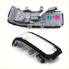 Gray plastic side mirror indicator with black rubber trim and clear lens for toyota hilux 2011-2015 mirror cover turn signal lightset