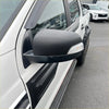 Black matte side mirror cover with integrated turn signal for ford ranger px1 px2 px3 2012-2021 on white truck