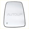 Black-framed mirror glass for ram 1500 2500 with reflective surface and small emblem in bottom-left corner
