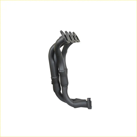 Black metallic exhaust manifold with multiple cylindrical tubes and flanged ends for mits magna 26l carb efi gasket dsf036