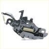 Black metal car door latch with gold spring and lever for toyota hilux 1997-2005 back side view