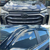Black glossy ldv t90 suv with bold front grille and sleek window visors featuring monsoon and bonnet guard 2022+