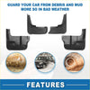 Black plastic mud flaps for toyota sienna 2004-2010 designed to protect car from debris and mud in bad weather