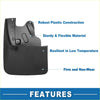 Black plastic mud flap with sturdy flexible design and reinforced mounts for toyota tundra 2022-2024 pickup