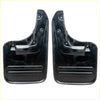 Black plastic mud flaps with glossy finish and molded ridges for grip for toyota hilux sr sr5 4x4 2005-2015