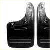 Black plastic mud flaps with matte finish and molded ridges for grip for toyota hilux sr sr5 4x4 2005-2015