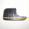 Black plastic mud flap with molded ridges and mounting holes for Toyota Hilux SR SR5 4x4 2005-2015
