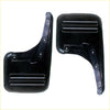 Black plastic mudflaps with matte finish and three ridges for Toyota Hilux SR SR5 x22 2005-2009 car use