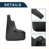 Black plastic mud flap with molded contours and mounting holes for toyota 4runner 2012-2022 splash guard set