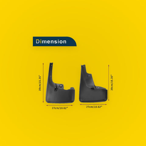 Mud Flaps Splash Guards 1 Set for Toyota 4Runner (2012-2022)