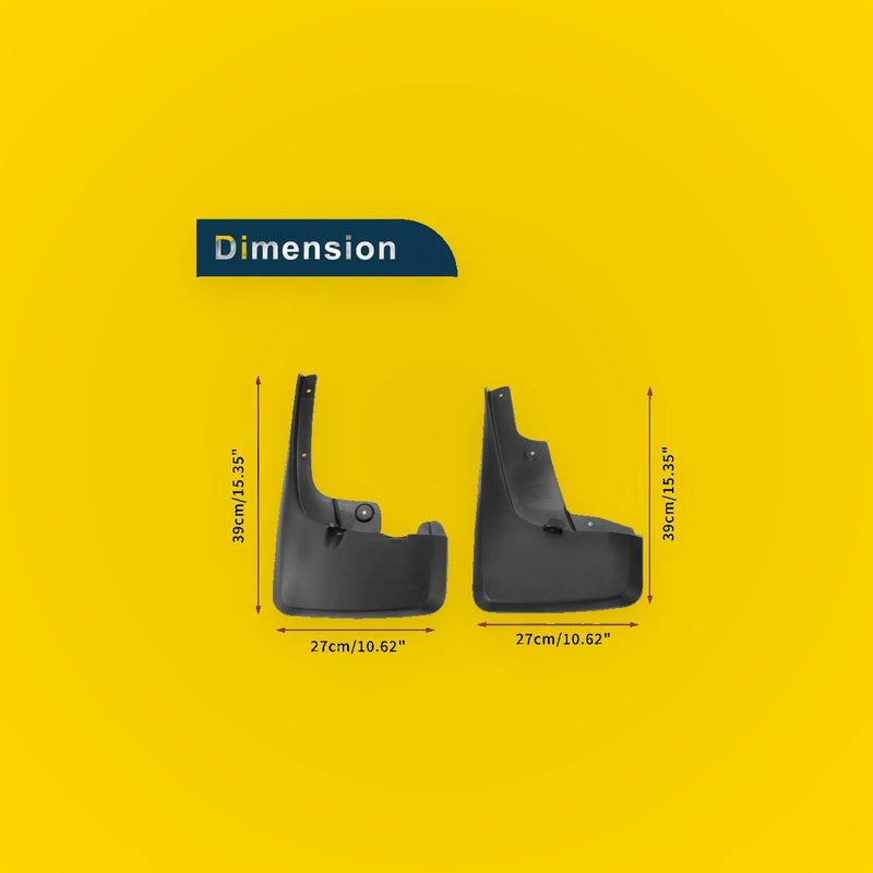 Mud Flaps Splash Guards 1 Set for Toyota 4Runner (2012-2022)