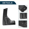 Black plastic mud flap for toyota hiace 7 seat 2005-2011 with molded contours and mounting holes visible