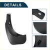Black plastic mud flap with mounting holes and curved design for toyota innova 2007-2010 splash guard set