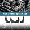Black plastic mud flaps splash guards set for vehicle protection designed for toyota innova 2007 to 2010 models