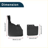 Black plastic mud flaps with molded contours and mounting holes for toyota land cruiser fj70 lc79 splash guard set