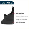 Black plastic mud flap with molded design and reinforced mounts for toyota land cruiser fj70 lc79 splash guard set
