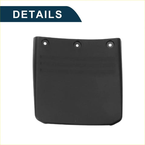 Black plastic mud flap with three circular mounting holes for toyota land cruiser fj70 lc79 splash guard set