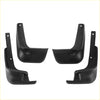 Set of four black plastic mud flaps with molded mounting brackets for toyota ractis 2012-2018 splash guards
