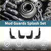 Black plastic mud flaps splash guards set for toyota ractis 2012-2018 protecting vehicle sides