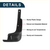 Black plastic car fender liner with sturdy molded design for toyota ractis mud flaps splash guards back side view