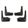 Set of four black plastic mud flaps splash guards for toyota sienna 2022-2024 vehicle wheels front view