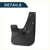 Black plastic mud flap with mounting holes and curved design for toyota 4runner 2003-2009 splash guards set