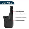 Black plastic mud flap with sturdy molded design and reinforced holes for toyota 4runner 2003-2009 back side view