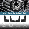 Black plastic mud flaps splash guards set for Toyota Innova 2022-2023 vehicle protection against dirt and debris