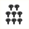 Black plastic pan head screws with cross drive slot for mud flaps splash guards toyota highlander 2014 2023