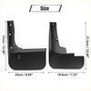 Black plastic mud flaps with molded contours and mounting holes for toyota highlander 2014-2023 splash guards
