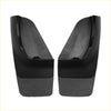 Black plastic mud flaps splash guards set designed to fit wheel wells of toyota 4runner 2000-2002