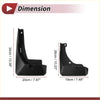 Black plastic mud flaps splash guards set with mounting holes and molded design for toyota frontlander sport 2023-2024