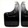 Black plastic mudflaps with matte finish and molded ridges for grip for toyota hilux kun26 hiluxmk6 sr5 2004-2015