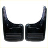 Black plastic mud flaps with matte finish and three ridges for toyota hilux kun26 hiluxmk6 sr5 2wd 2005 to 2015