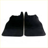 Black suede car floor mats with snug fit contoured edges and reinforced borders for toyota hilux 2004-2016