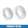 Silver metallic multi terrain selector knob button cover with textured knurled surface for toyota 4runner
