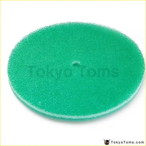Green circular foam polishing pad made of sponge for mushroom air filter cleaning and maintenance