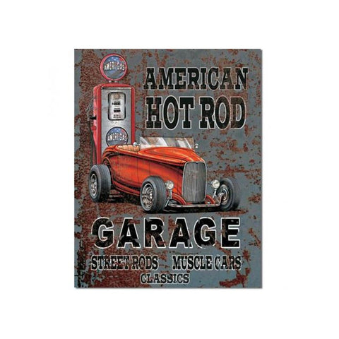 American Hot Rod Metal Sign (32x41cm) MSI1539