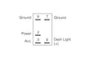 Narva Rocker Switch Base 12/24V Blue LED 63246BL