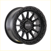Negro no7 17x8.5 satin black alloy wheel with matte finish rugged multi-spoke design and bold center cap