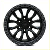 Neg u no9 17x8.5 satin black face alloy wheel with gunmetal lip and bold multi-spoke nestu wheels branding
