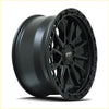 Black matte finished alloy wheel negu no9 17x8.5 6x139.7 satin black with bold multi spoke design and nstd wheels logo