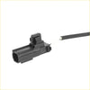 New front abs wheel speed sensor for toyota estima with black plastic electrical connector and black insulated wire